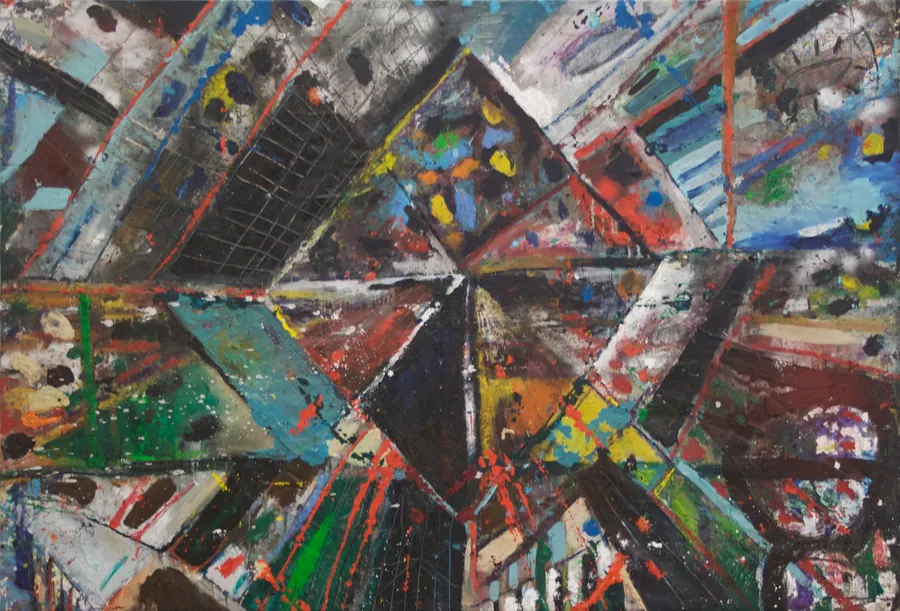 Uni, 2008, Öl auf Leinwand
