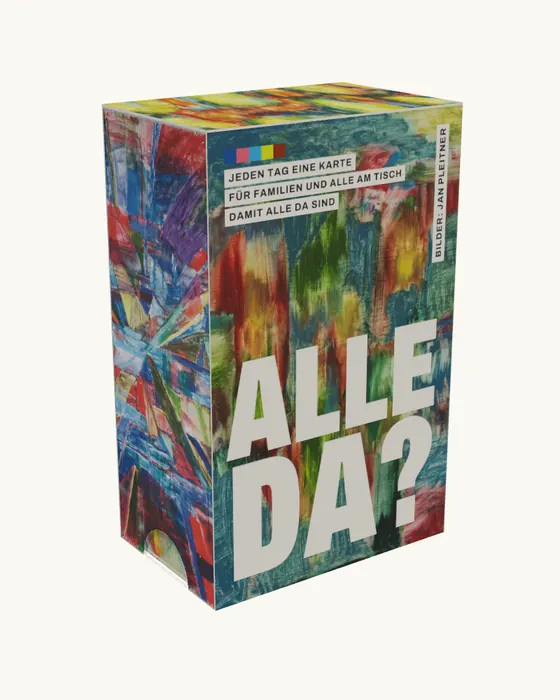 Die Box „Alle da?“ von vorne